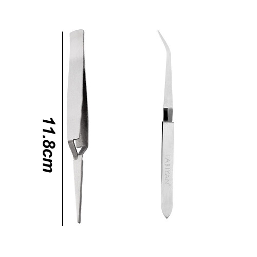 2 pinzas multifunción para decoración de uñas, de acero inoxidable, estilo 1 1