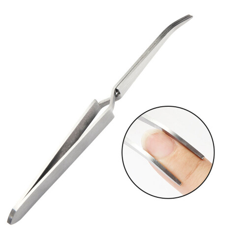 2 pinzas multifunción para decoración de uñas, de acero inoxidable, estilo 1 2