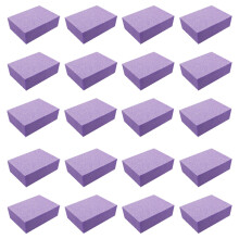 Mini lima pulidora para uñas, 50 unidades, color morado