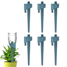 Dispositivo de riego automático con pinchos, 6 unidades, sistema de control de agua con válvula de liberación lenta, color azul