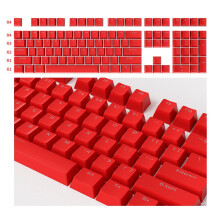 Set di 104 tasti per tastiera meccanica universale PC Backclit (rosso)