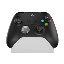 Supporto per controller di gioco con batteria integrata, supporto per gamepad per serie S/X (bianco)