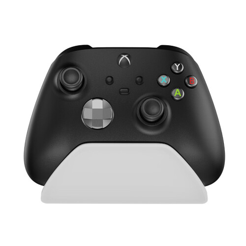 Supporto per controller di gioco con batteria integrata, supporto per gamepad per serie S/X (bianco)