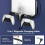 Supporto da parete stabile con gancio per console di gioco/cuffie/controller PS5 Slim (nero) 2