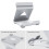 Supporto per console di gioco portatile da tavolo per tablet PS5 Portal (bianco) 4