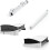 Supporto orizzontale salvaspazio per console PS5 Slim (bianco) 2
