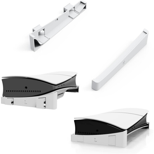Supporto orizzontale salvaspazio per console PS5 Slim (bianco) 1