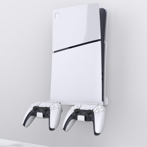 Supporto da parete per console con 2 supporti per controller per PS5 Slim