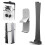 Supporto da parete per PS5 Slim Host con gancio per cuffie e controller (nero) 1