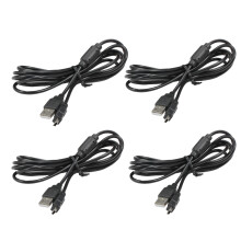 Cavo di ricarica USB da 4 pezzi per controller wireless PS3 Playstation3 con anello