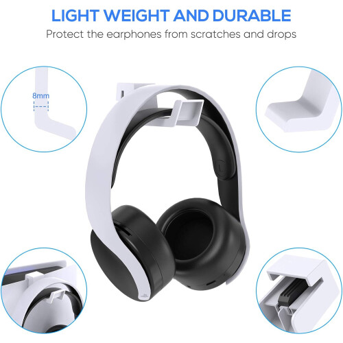 Supporto per cuffie da gioco per PS5 Host per console Playstation 5 (bianco) 1