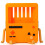 Supporto per console di gioco per base di ricarica Switch (arancione) 2