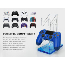 Supporto per controller di gioco in acrilico, accessorio per cuffie, supporto per PS4/PS3/Xbox