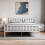 Home Discount (King Size, White) Milan Wood Bed Frame High Foot Solid Pine Slatted 3