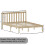 Home Discount (Double, Pine) Milan Wood Bed Frame Low Foot Solid Pine Slatted 7