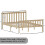 Home Discount (Double, Pine) Milan Wood Bed Frame High Foot Solid Pine Slatted 5
