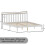Home Discount (King Size, White & Pine) Milan Wood Bed Frame Low Foot Solid Pine Slatted 7