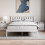 Home Discount (Double, White & Pine) Milan Wood Bed Frame Low Foot Solid Pine Slatted 3