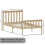 Home Discount (Single, Pine) Milan Wood Bed Frame High Foot Solid Pine Slatted 6