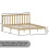 Home Discount (King Size, Pine) Milan Wood Bed Frame Low Foot Solid Pine Slatted 4