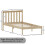 Home Discount (Single, Pine) Milan Wood Bed Frame Low Foot Solid Pine Slatted 7