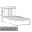 Home Discount (Single, White) Milan Wood Bed Frame Low Foot Solid Pine Slatted 7