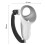 1 paio di impugnature antiscivolo in silicone per controller Meta Quest 3 VR (bianco) 5