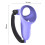 1 paio di impugnature antiscivolo in silicone per controller Meta Quest 3 VR (viola) 5