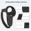 Set di 7 accessori in silicone per Meta Quest 3 (nero) 2