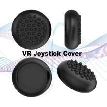 Cappucci per levette analogiche in silicone per controller Meta Quest 3 (neri)