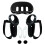 Custodia in silicone 10 in 1 per controller VR per Meta Quest 3 (nera) 2