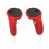 1 paio di impugnature in silicone anti-caduta per controller Meta Quest 3 (rosso) 2
