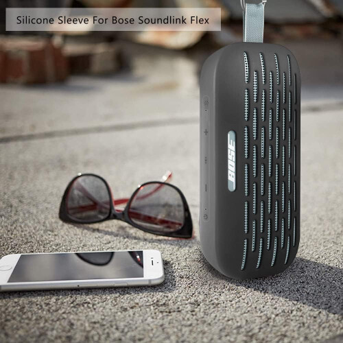Cover per altoparlante audio compatibile con Bluetooth per Bose SoundLink Flex (nero) 2