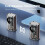 K07 Altoparlanti wireless USB trasparenti Mecha con microfono integrato, suono, luce e ritmo (nero) 4