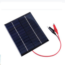 5 pezzi di celle solari da 5 W e 12 V con cavo a clip, pannello solare, caricabatterie per la ricarica della batteria da 9 a 12 V