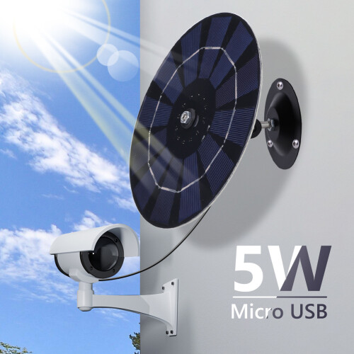Kit caricabatterie solare USB da 5 W e 5 V per telecamera di sicurezza esterna wireless IP CCTV 2