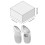1 paio di impugnature in silicone anti-caduta per controller Meta Quest 3 (bianco) 4