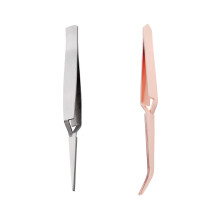 2 pezzi di strumenti per unghie multifunzione per nail art, strass, decorazione, pinza per raccogliere le pinzette in acciaio inossidabile - Stile 2