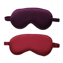Maschera per gli occhi in simil seta a doppia faccia, elastica per la pausa pranzo, maschera per gli occhi per dormire - Stile 1