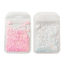 2 confezioni di adesivi per nail art a forma di cuore, glitter per unghie, paillettes brillanti per decorazioni fai da te per nail art - Style4