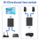 KVM USB HUB 2 em 1 Saída KVM Switch para PC Teclado Mouse Impressora (USB 3.0) 5