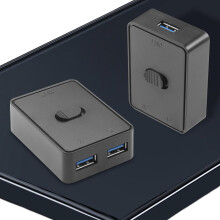 KVM USB HUB 2 em 1 Saída KVM Switch para PC Teclado Mouse Impressora (USB 3.0)
