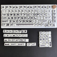 PBT XDA Cute Keycaps 132 Teclas Animal Party Cubed Keycaps para Teclado Mecânico