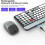 Combinação de teclado e mouse BT 2.4 GHz com suporte para telefone para Mac/iOS/Android/Win7 4