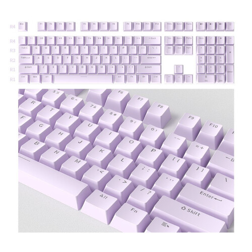 Conjunto de 104 teclas para teclado mecânico universal PC Bakclit (roxo)