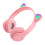 Fone de ouvido para jogos Cat Ear Over-Ear com graves estéreo para PC e telefone (rosa) 2