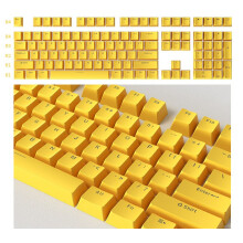 Conjunto de 104 teclas para teclado mecânico universal PC Bakclit (amarelo)