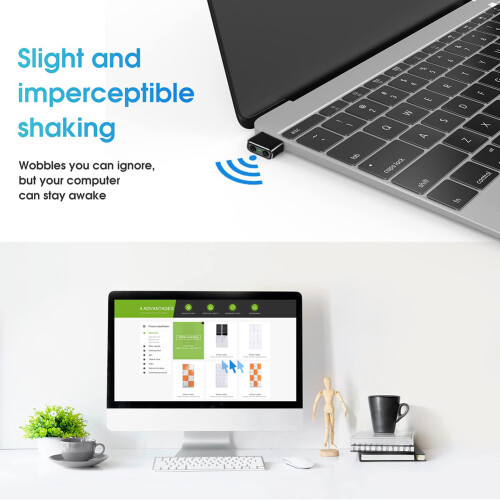 Movedor automático de mouse Jiggler com 3 modos de oscilação, movimento automático ajustável 1