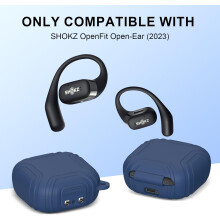 Capa de silicone anti-perda para fone de ouvido SHOKZ OpenFit T910 (azul)