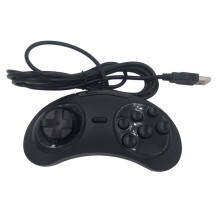 peças com fio USB clássico gamepad 6 botões SEGA USB clássico jogo controlador joystick para SEGA Genesis/MD PC/2 Y1301/MAC Mega Drive